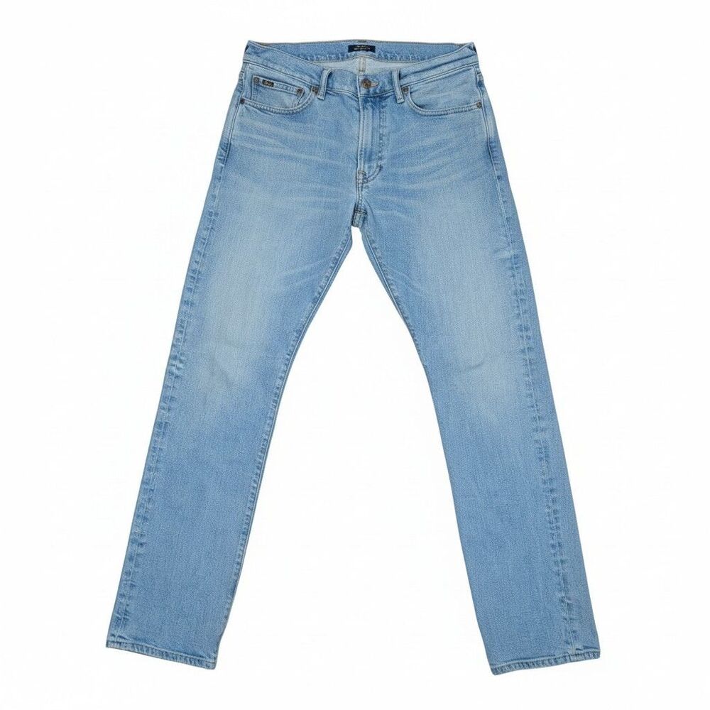 Polo Ralph Lauren Varick Slim Straight Jeans 33x32 Light Wash Stretch Mens